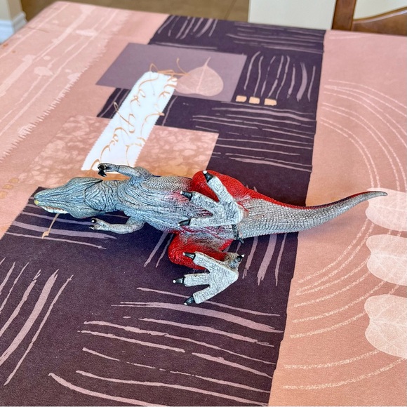 2011 Schleich Blue Red Tyrannosaurus Rex Dinosaur T-Rex D-73527 Figure - Picture 10 of 12